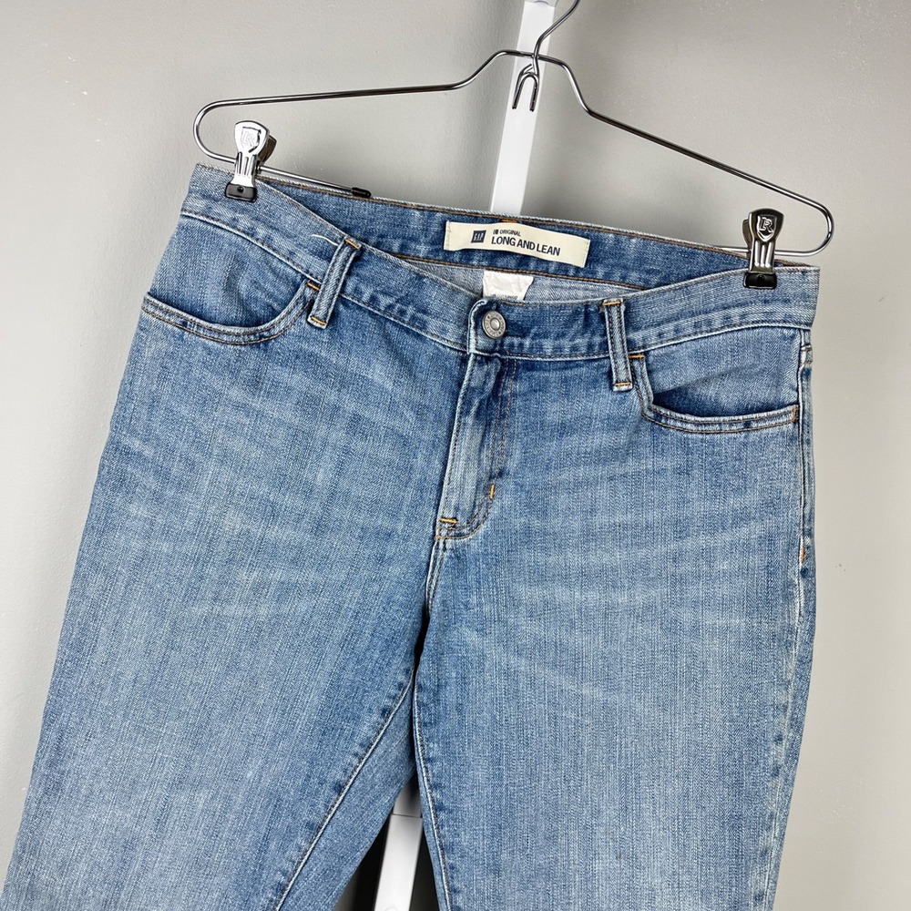 Vintage Y2K‎ GAP Long and Lean Bootcut Denim Jeans Womens 10R Normcore
